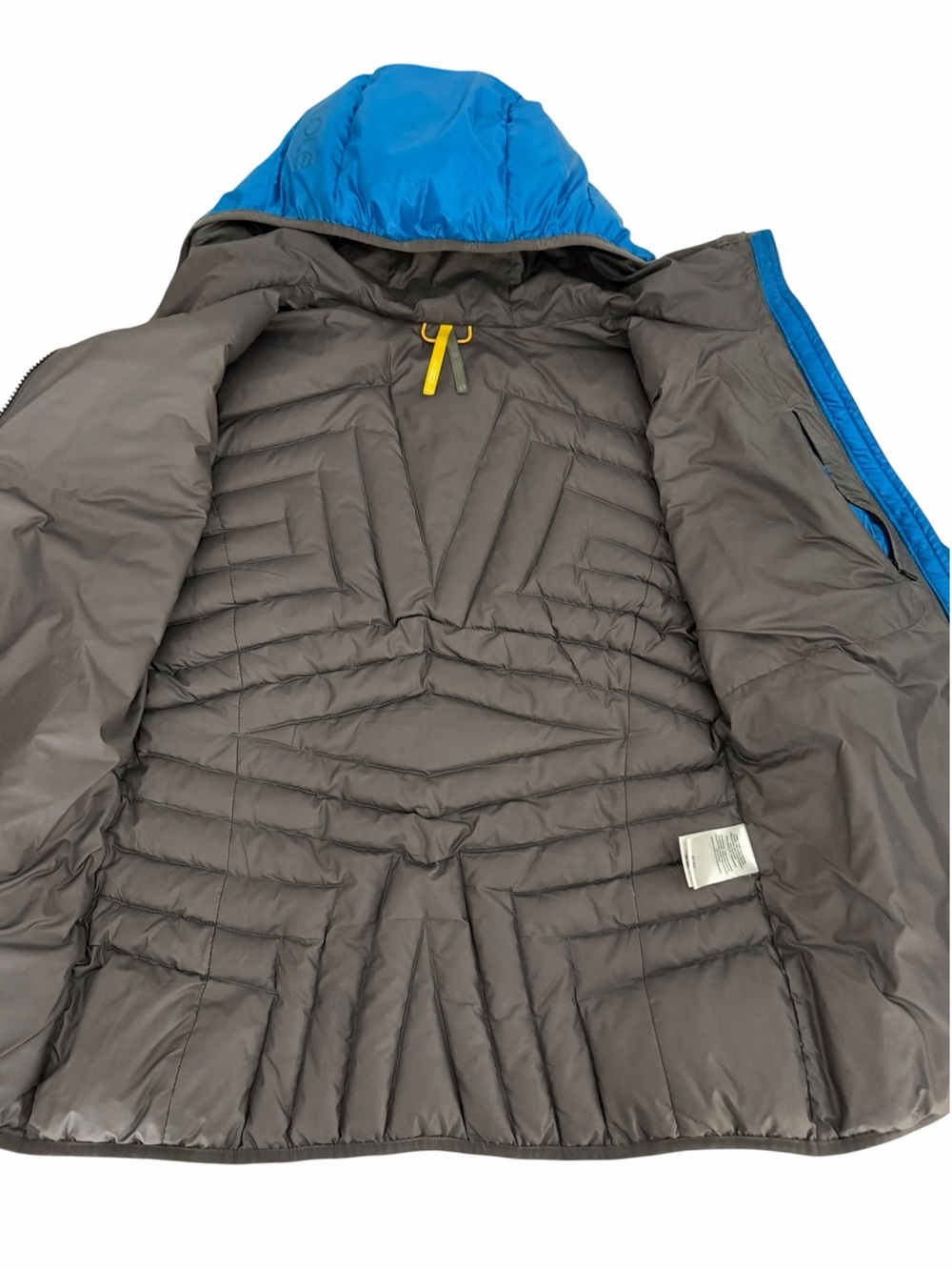 LOLË Blue Lightweight Duck Down Hooded Puffer Jacket size L - Picture 8 of 14
